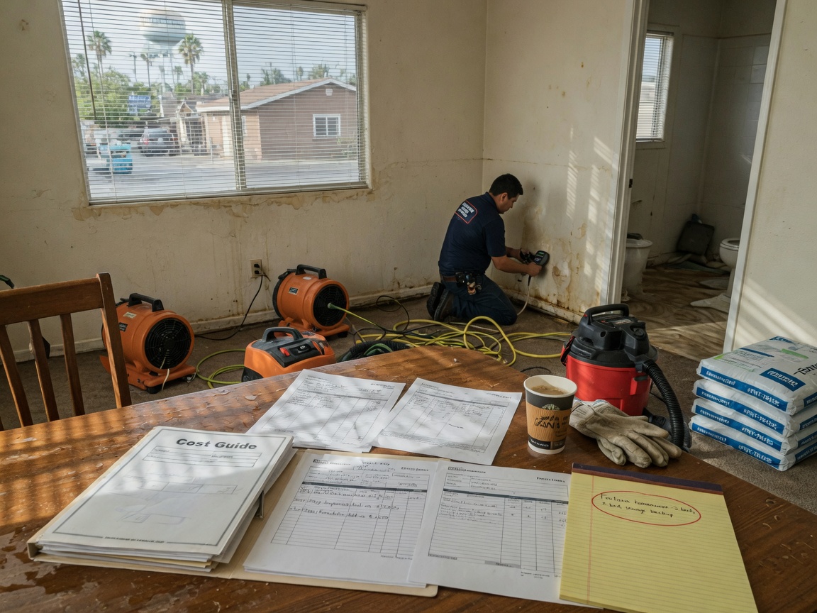 Cost Guide for Water Damage Restoration in Fontana