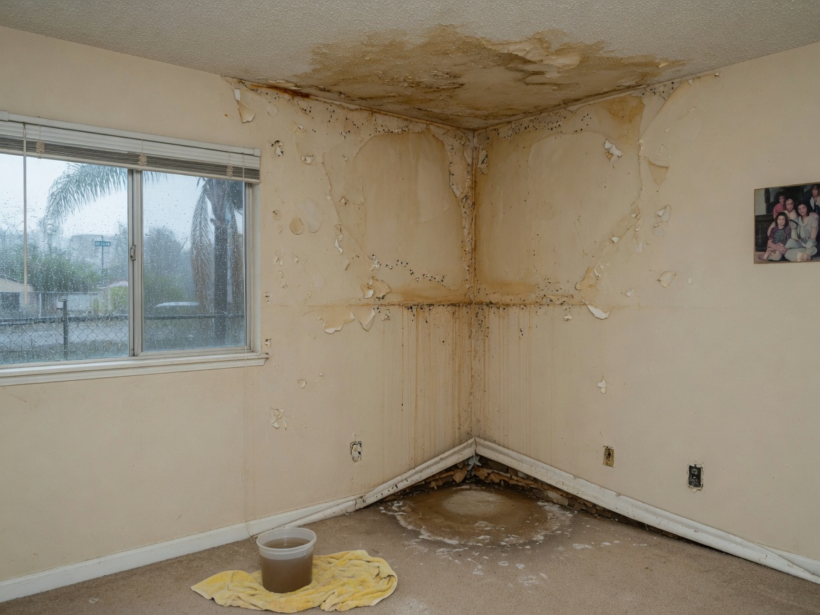 Water Damage Signs After Winter Rains in Fontana Homes